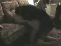 Zoophilia Porn - Two nasty ladies shares a dog meat